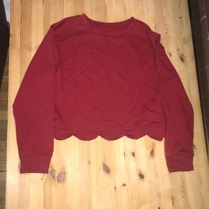 M Women’s Red Long Sleeve Shirt